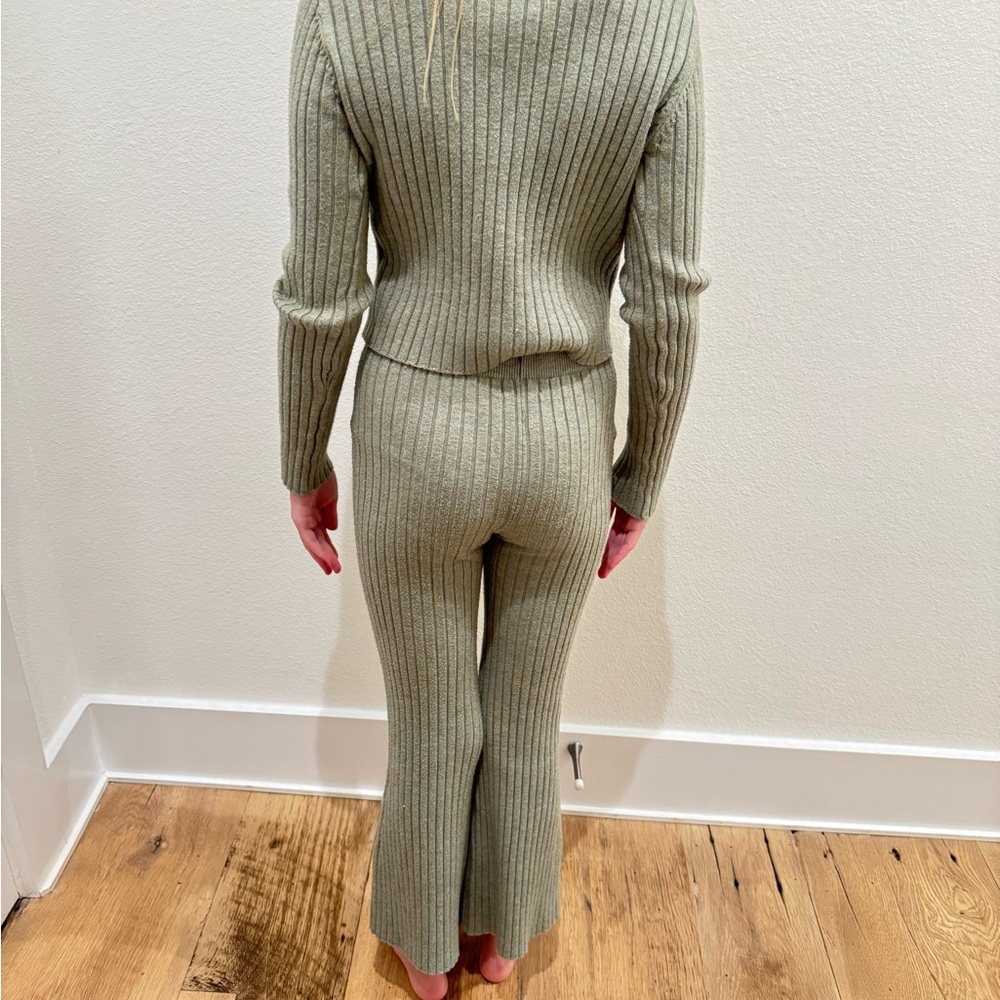 Rylee + Cru Sage Ribbed Knit Set - Picture 2 of 8